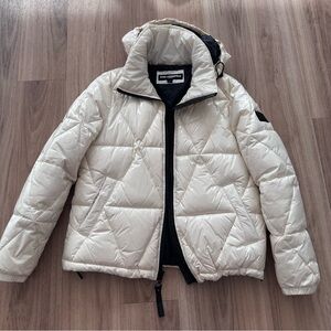 KARL LAGERFELD Women's Down Floss Waterproof Jacket Puffer